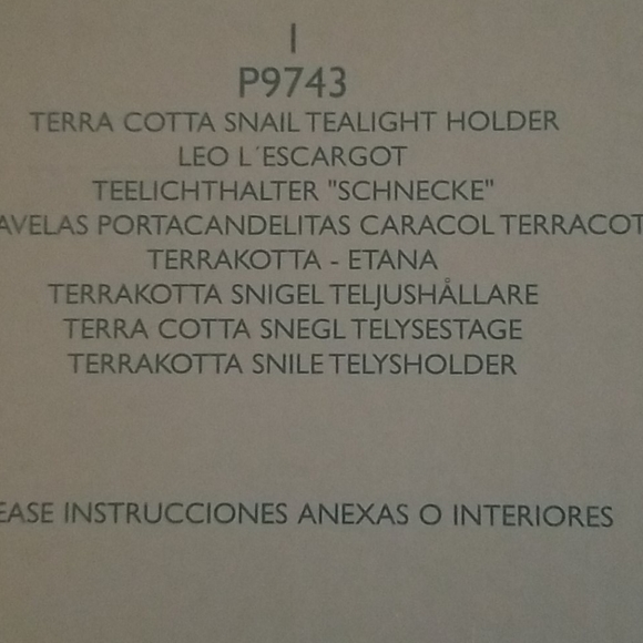 PartyLite Snail Terra Cotta Tealight Holder - Picture 2 of 2